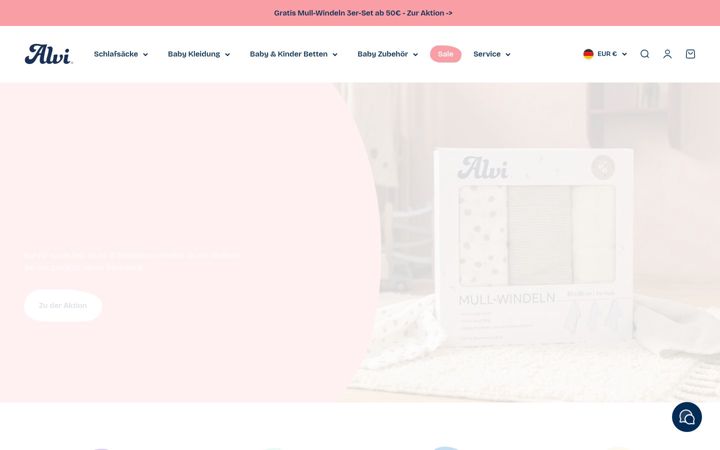 Screenshot of alvi.de