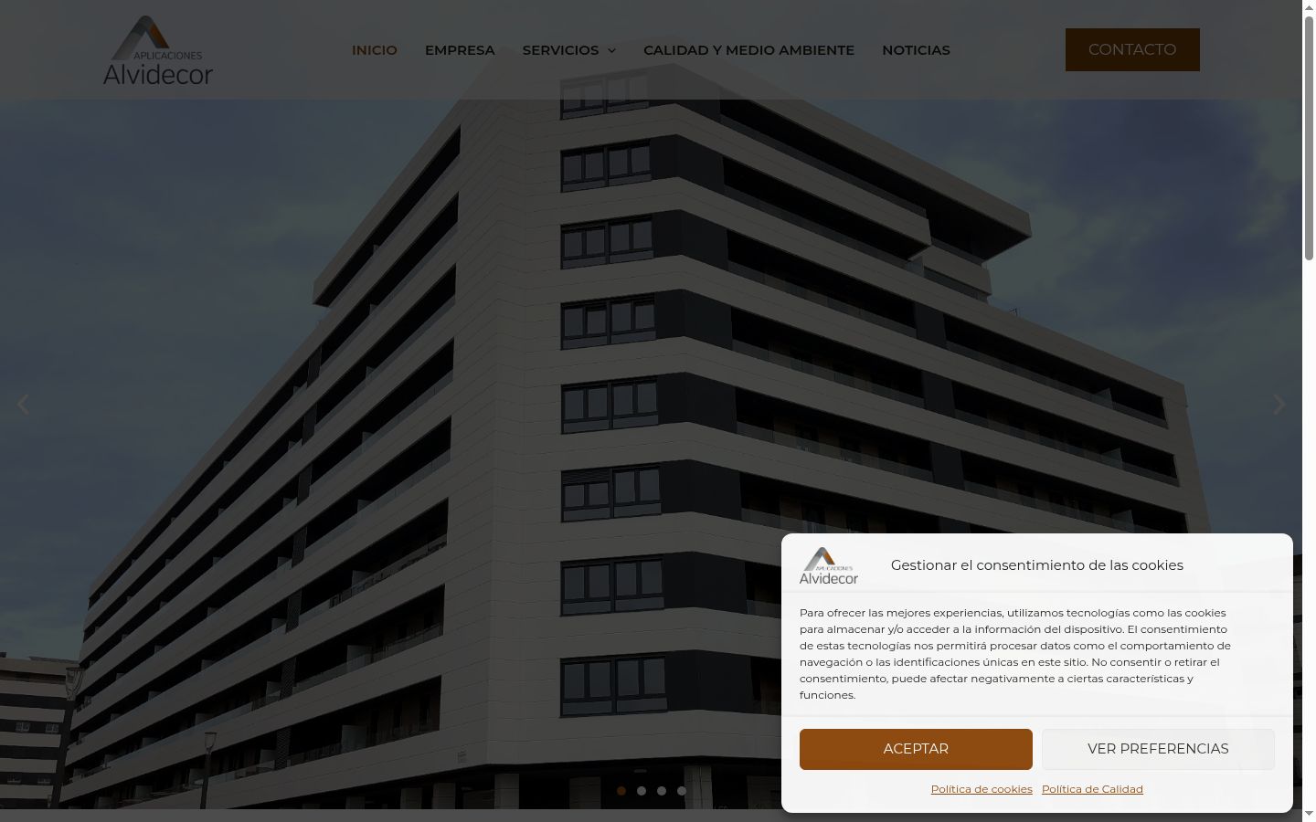 Screenshot des Einwilligungsbanners vor jeglicher Interaktion