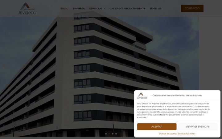 Screenshot of alvidecor.com