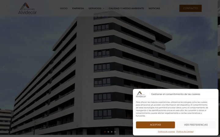 Screenshot of alvidecor.es