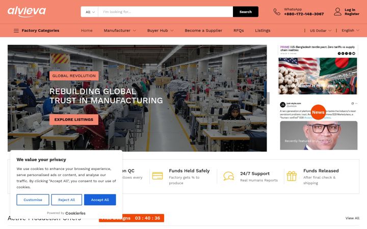 Screenshot of alvieva.com