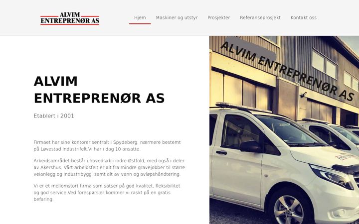 Екранна снимка на alvimentreprenor.no