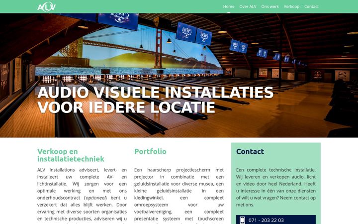 Screenshot of alvinstallations.nl