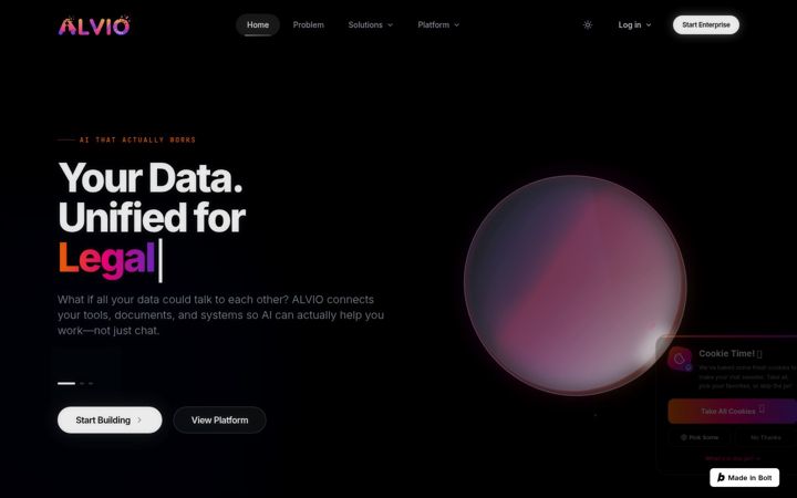 Screenshot of alviolabs.com