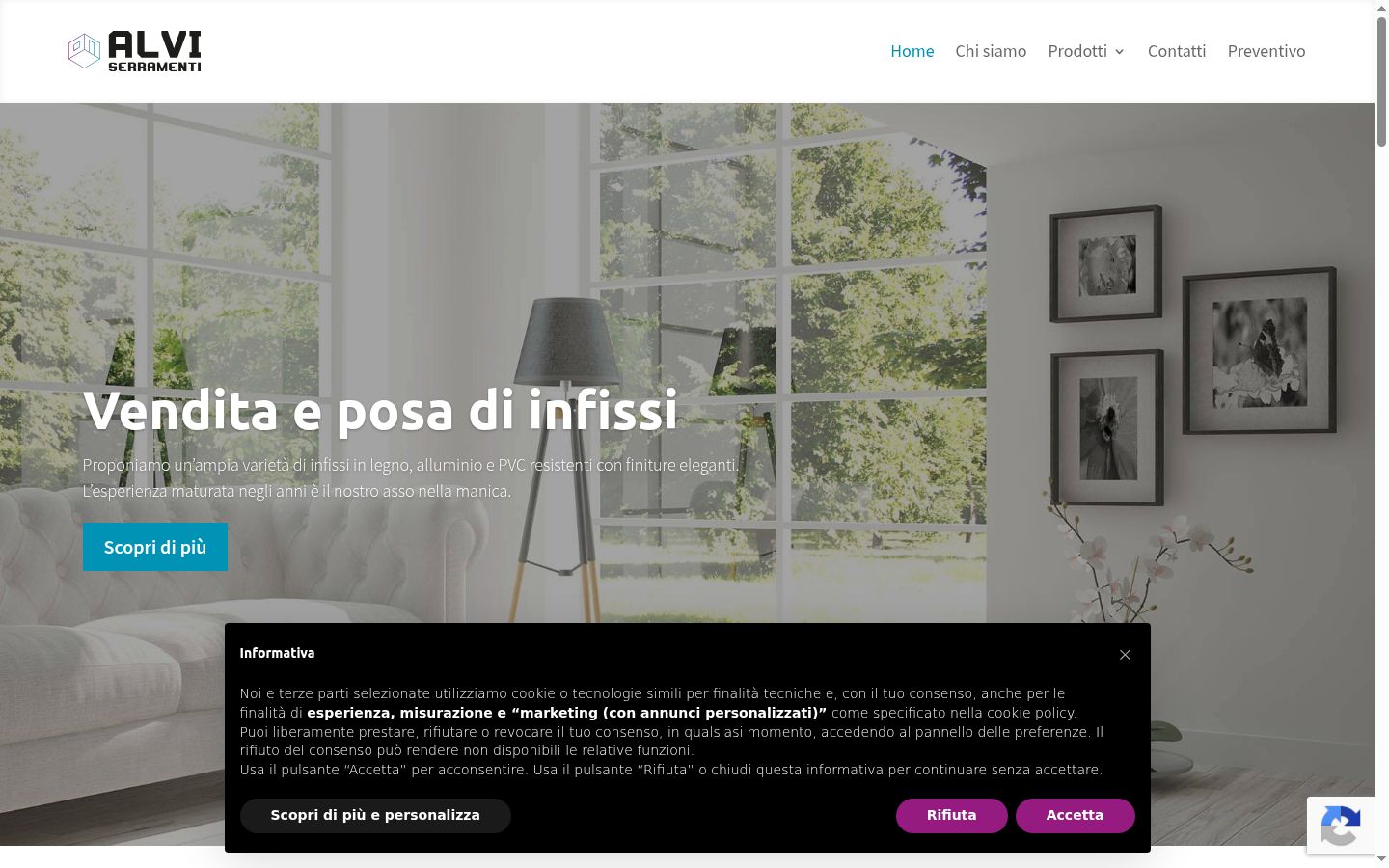 Screenshot tal-banner tal-kunsens muri qabel kwalunkwe interazzjoni