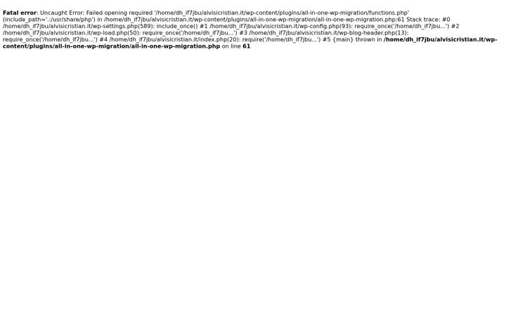 Screenshot of alvisicristian.it