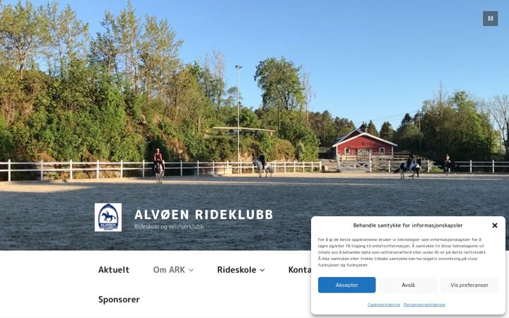 Skærmbillede af alvoenrideklubb.no