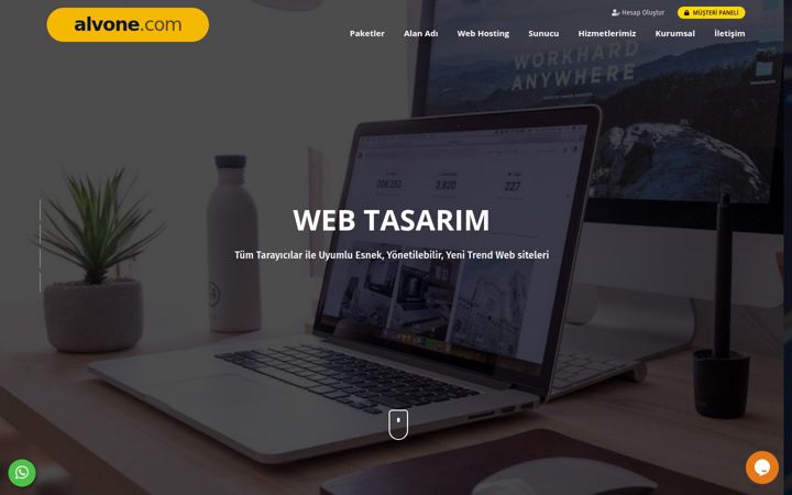 Skærmbillede af alvone.com