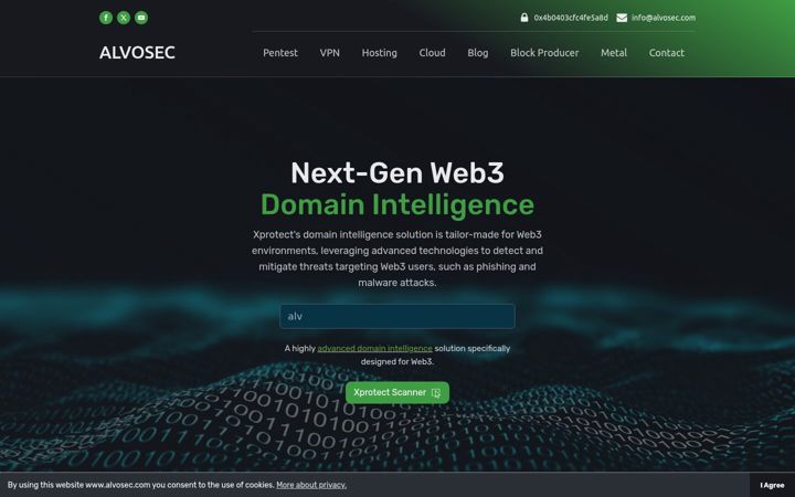 Captură de ecran a alvosec.com