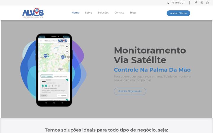 Screenshot of alvosmonitoramento.com.br