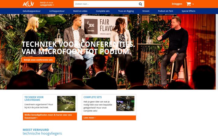 Screenshot of alvrent.nl