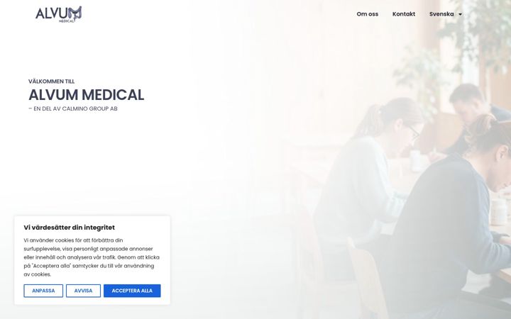 Screenshot of alvum.se