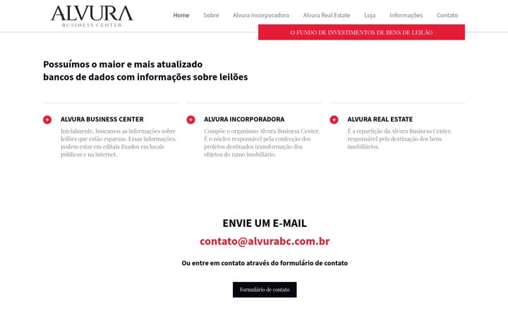 Screenshot of alvurabc.com.br