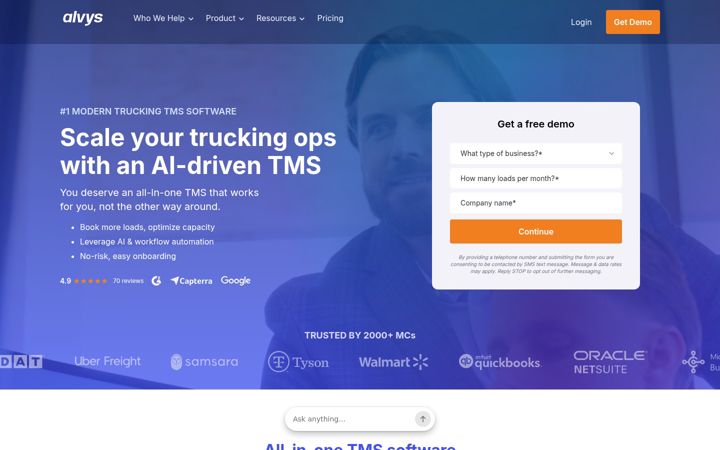 Screenshot του alvys.com