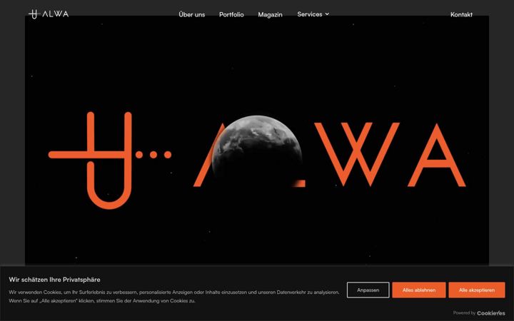 Zrzut ekranu alwamarketing.com