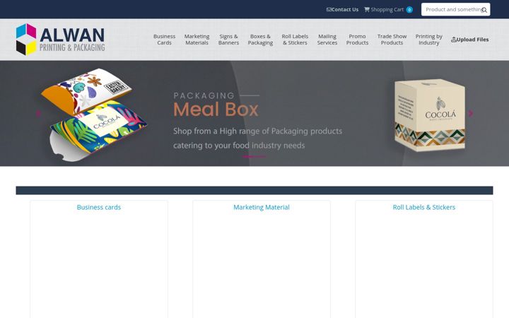 Screenshot of alwanprinting.com