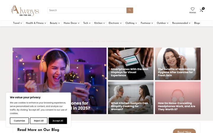 Screenshot of always-on-the-go.com