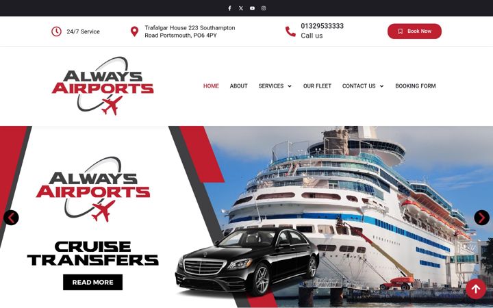 Screenshot of alwaysairports.co.uk