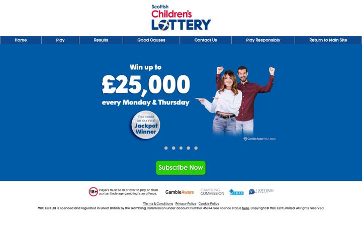Zrzut ekranu alwaysinlottery.com