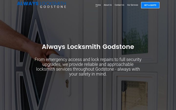 Screenshot of alwayslocksmithgodstone.co.uk