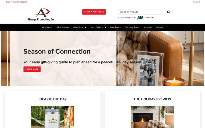 Screenshot of alwayspromoting.com