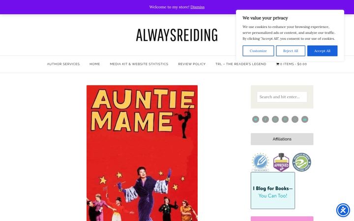 Screenshot of alwaysreiding.com