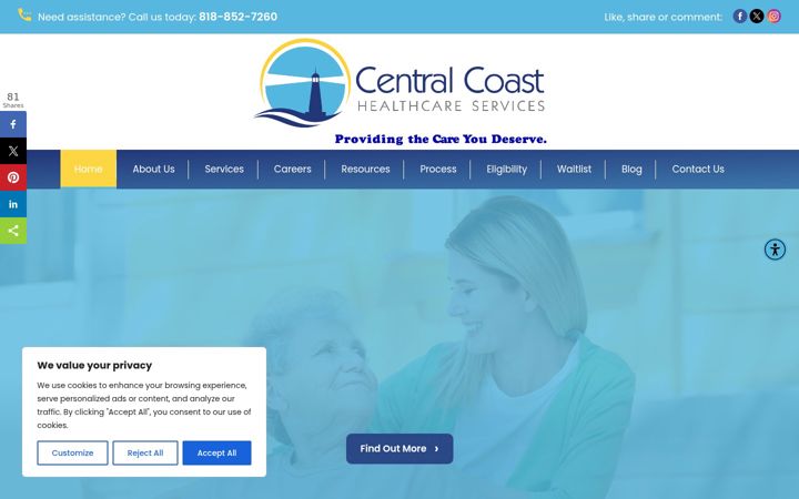 Screenshot stránky alwcentralcoast.com