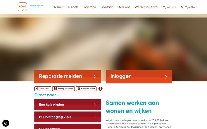 Screenshot of alwel.nl
