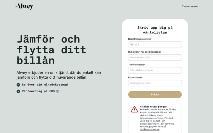 Screenshot of alwey.se