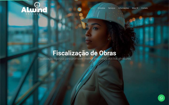 Screenshot of alwind.com.br