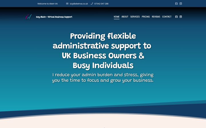 Screenshot of alwinva.co.uk