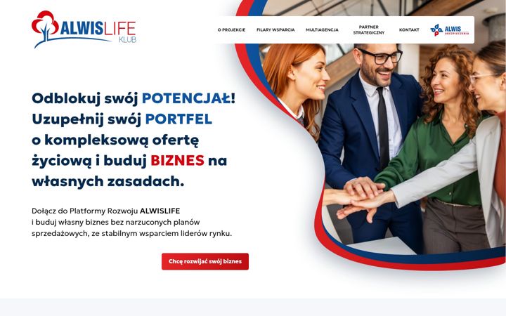 Ekrano kopija alwislife.pl