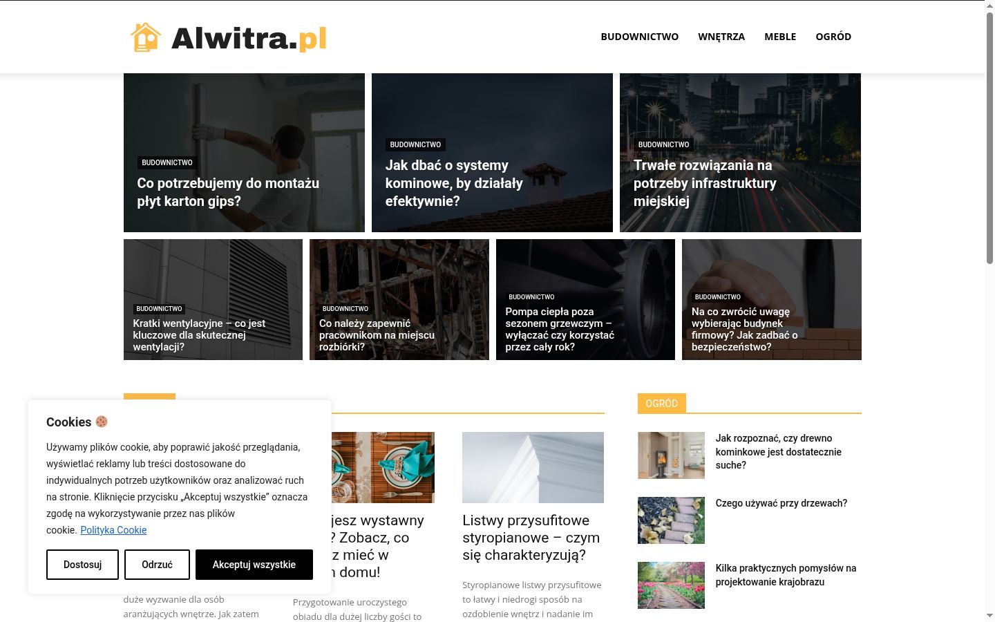 Zrzut ekranu banera zgody wyświetlanego przed jakąkolwiek interakcją