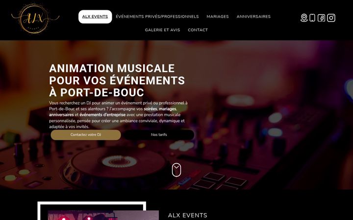 Skærmbillede af alx-events-dj.fr