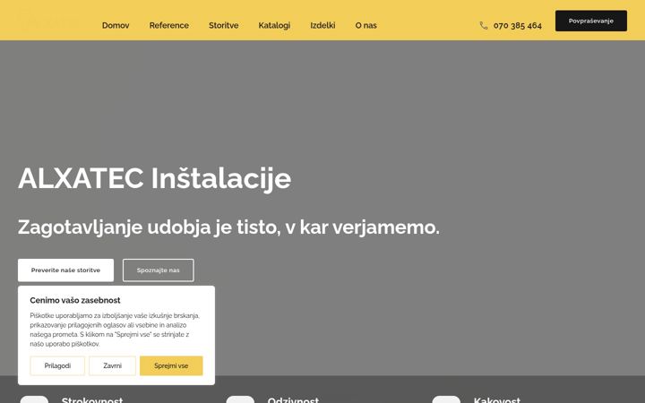 Screenshot of alxatec.si