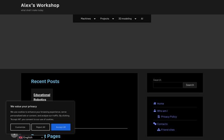 Screenshot of alxc1999.com