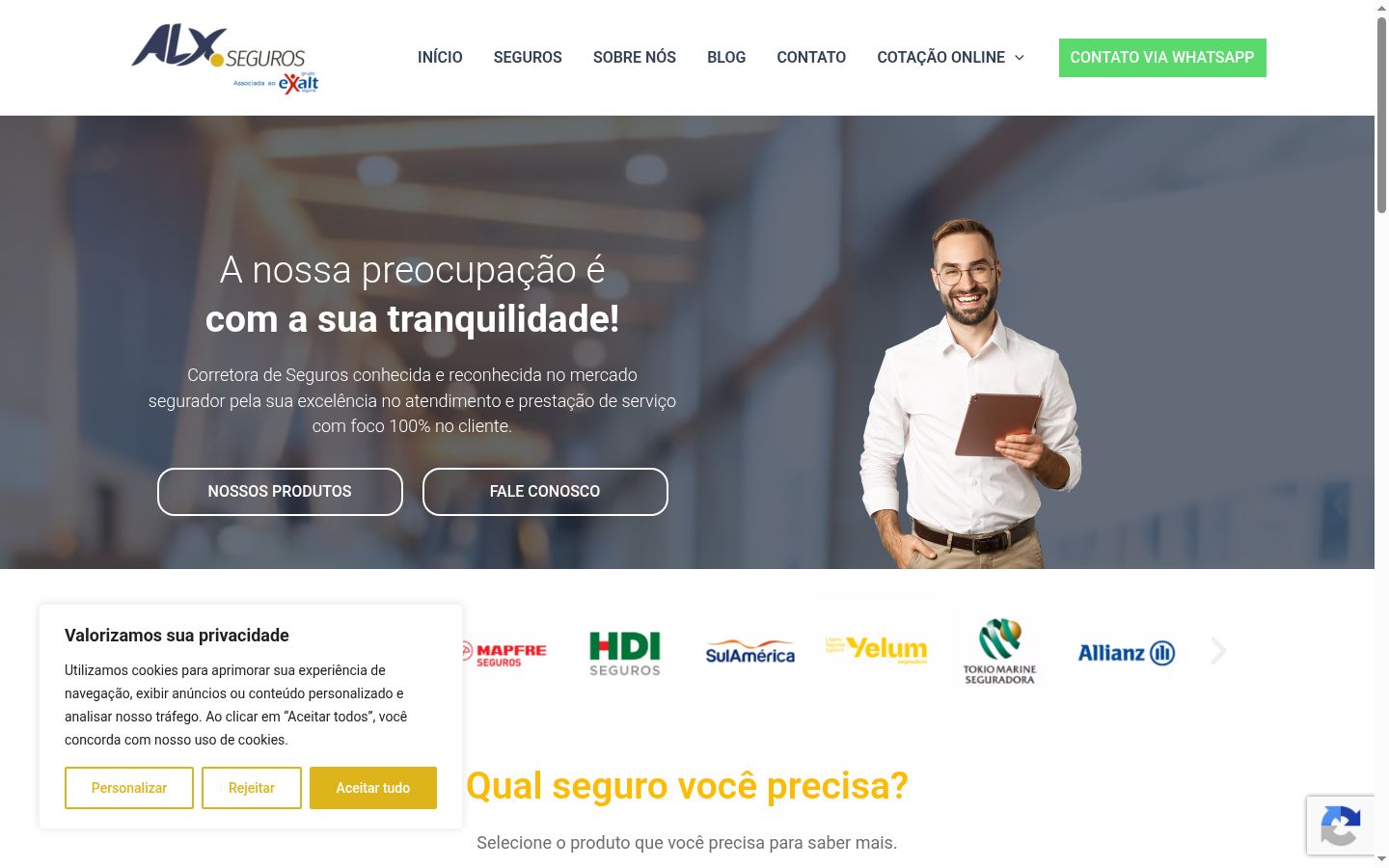 Sutikimo reklamjuostės, rodytos prieš bet kokią sąveiką, ekrano kopija