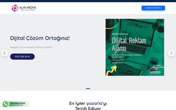 Skärmbild av alyamedyaajans.com