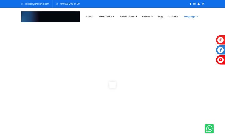 Posnetek zaslona alyansclinic.com