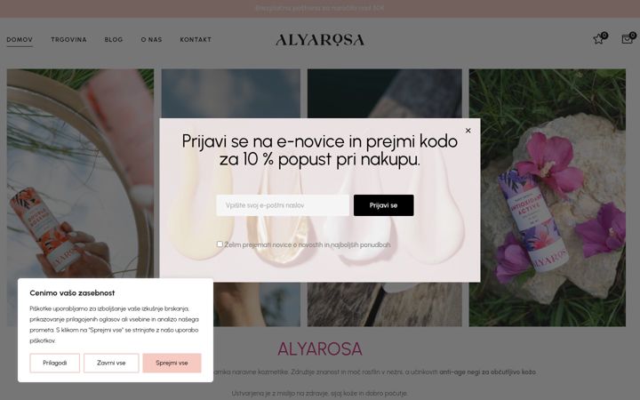 Screenshot of alyarosa.si