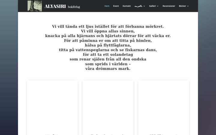 Screenshot of alyasiri.se