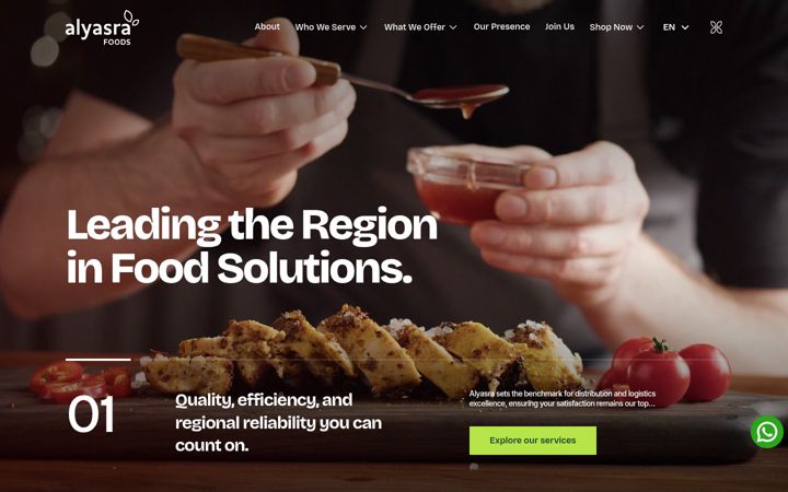 Screenshot of alyasrafoods.com