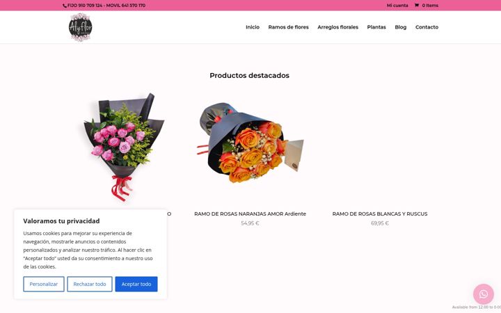Screenshot von alyflor.com