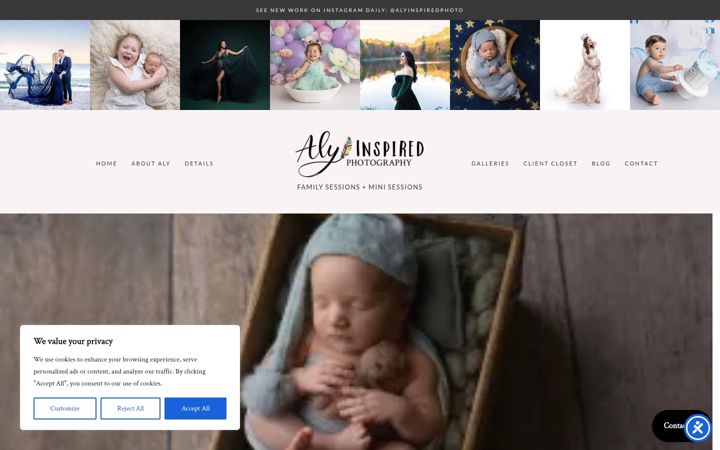 Screenshot von alyinspired.com
