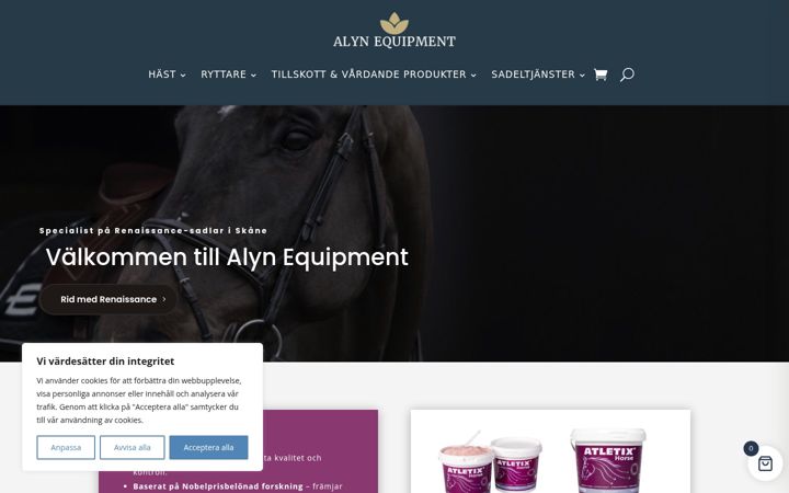 Screenshot of alyn.se