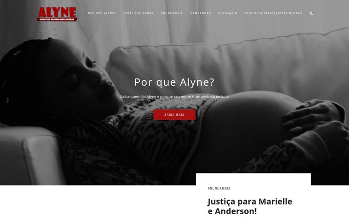 Screenshot of alyne.org.br