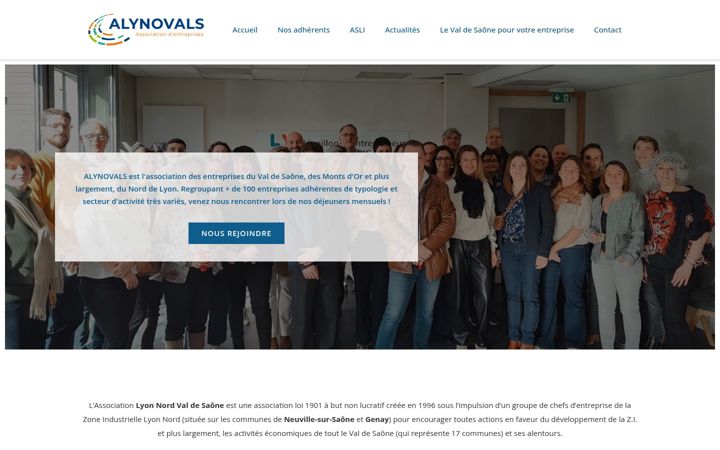 Screenshot di alynovals.fr