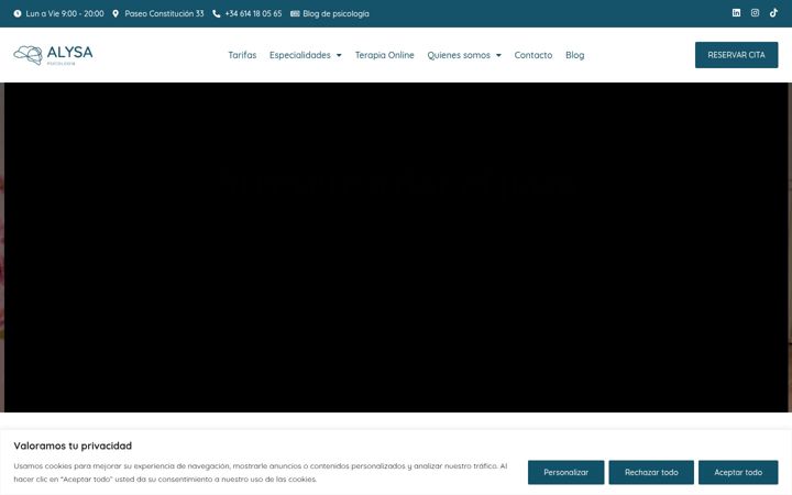 Screenshot di alysapsicologia.com