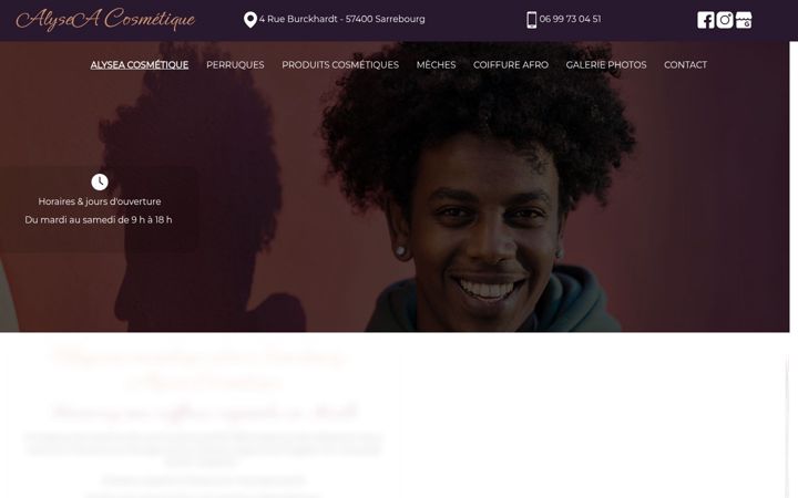 Screenshot of alysea-cosmetique.fr