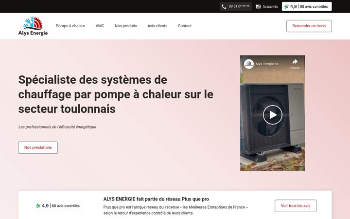 Screenshot di alysenergie.com